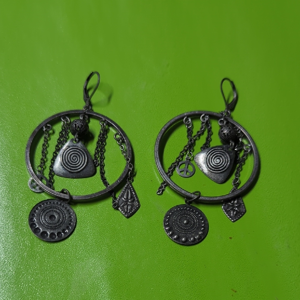 Elegant Silver Dangle Earrings